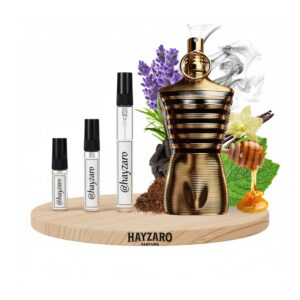 Decant de perfume Jean Paul Gaultier Le Male Elixir Parfum en atomizador. Fragancia Gourmand Ambarada con notas de miel, tabaco, lavanda y vainilla. Perfume de diseñador.