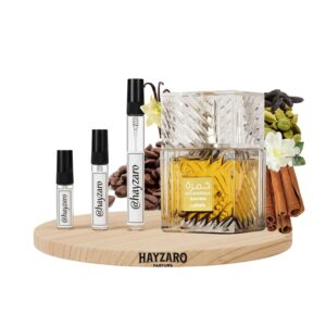 Decant de perfume Lattafa Khamrah Qahwa Eau de Parfum en atomizador. Fragancia unisex gourmand de café, canela, cardamomo y vainilla.Khamrah Qahwa EDP Decant