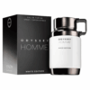 Perfume Armaf Odyssey Homme White Edition Edp 100ml frasco blanco fragancia Ambar Fougère para hombre con pomelo notas marinas y madera de gaiac.