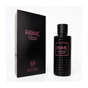 Perfume Rome Extradose Eau de Parfum 100 ml. Fragancia Ambarina, Vainilla y Amaderada, inspirada en Valentino Born in Roma. Botella negra o ámbar.